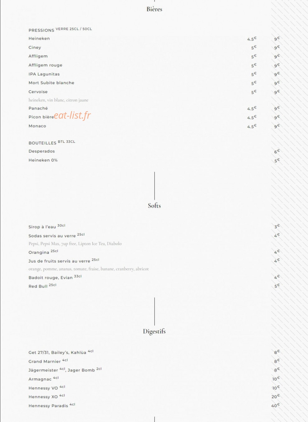 Euro Café — carte page 5