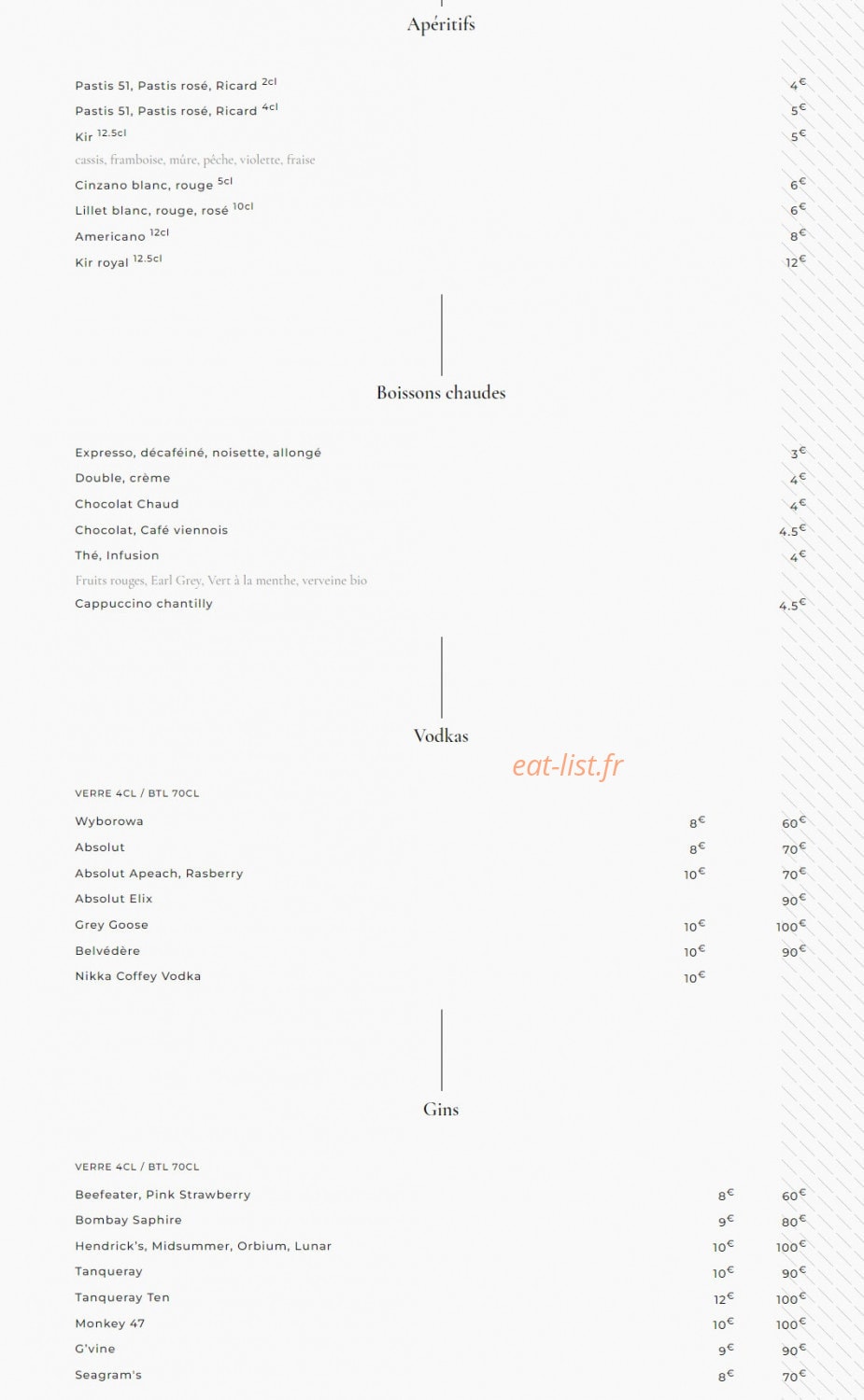 Euro Café — carte page 6