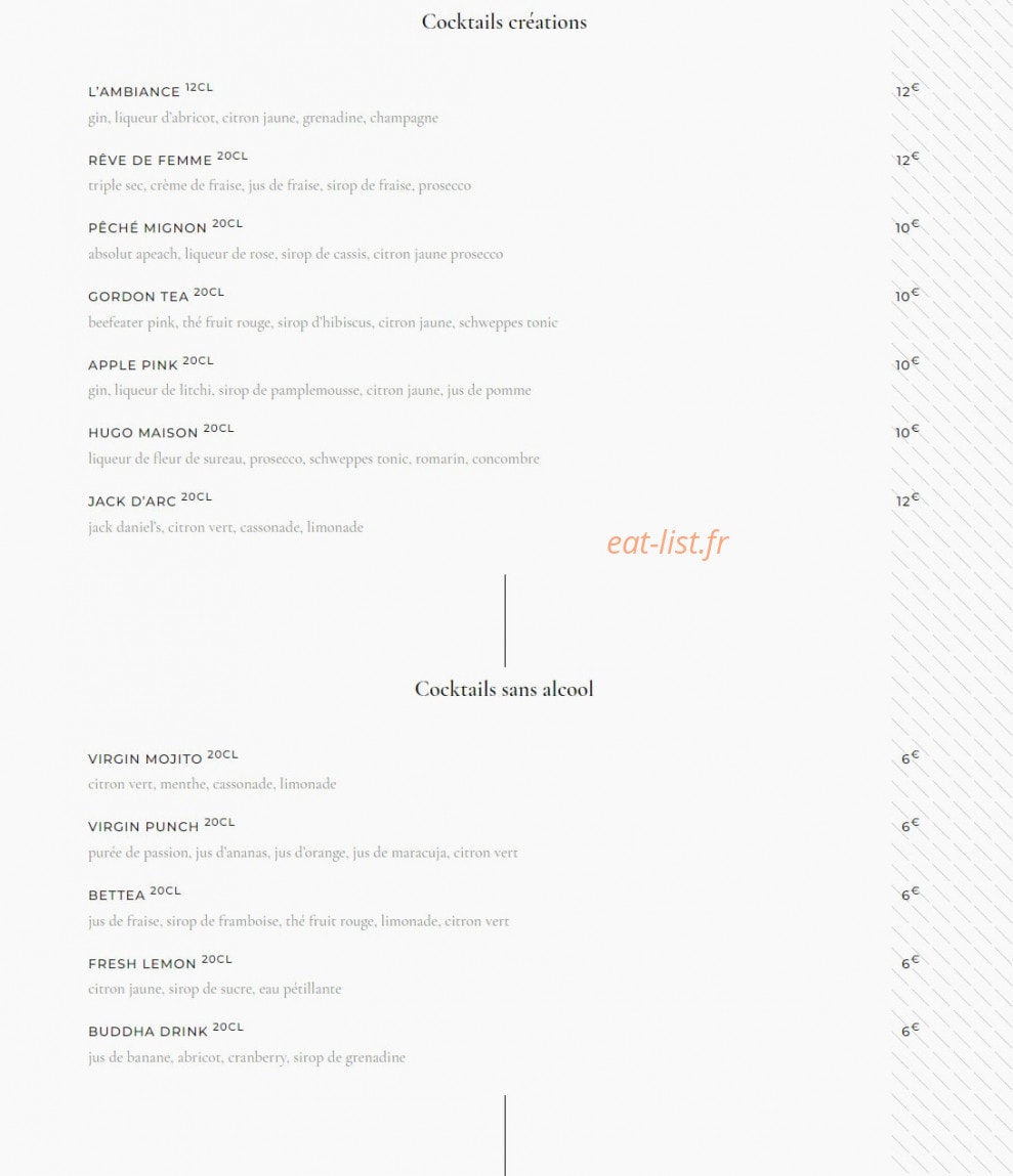 Euro Café — carte page 2