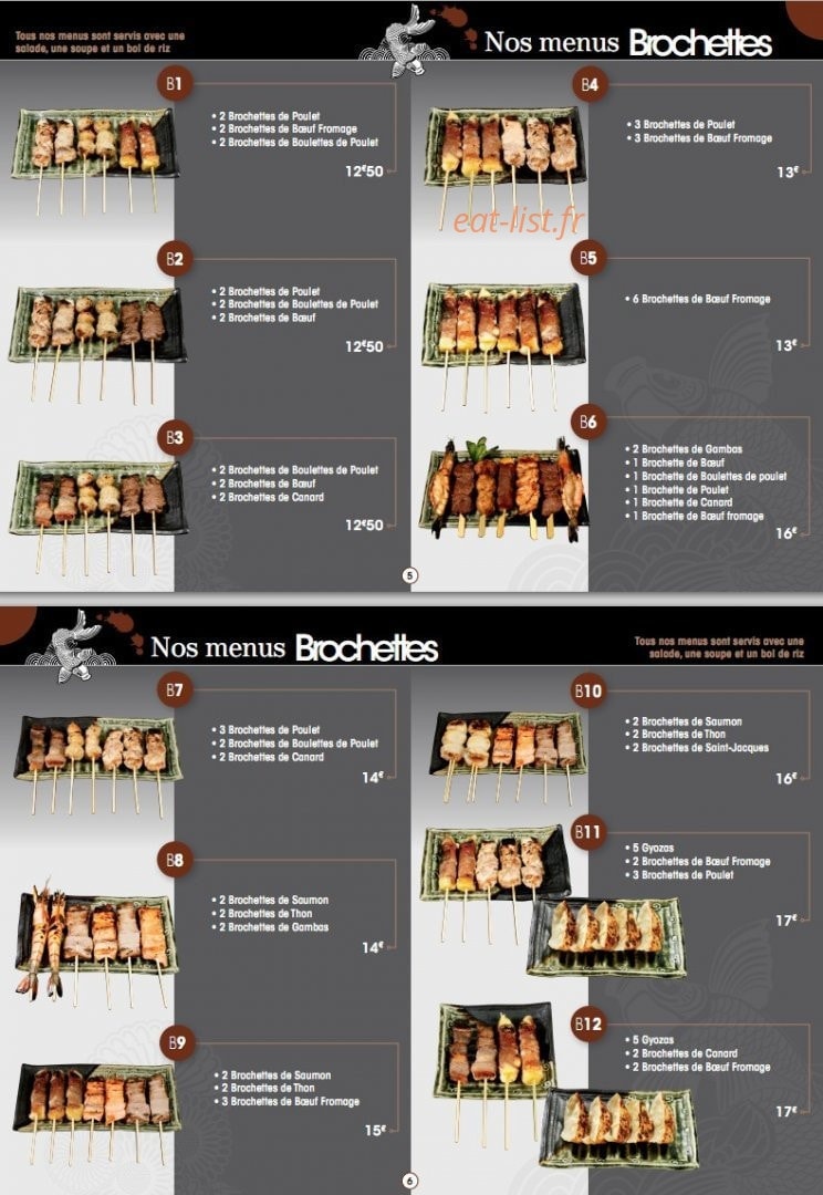 Fujiya Sushi Rive Droite — carte page 5