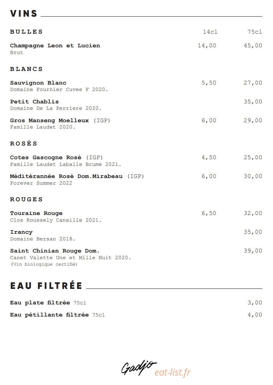 Gadjo — carte page 11