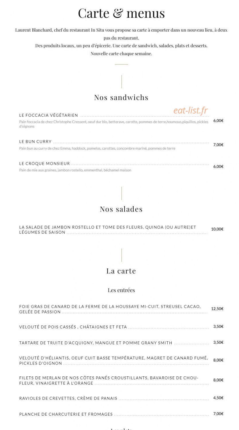 In Fine — carte page 1