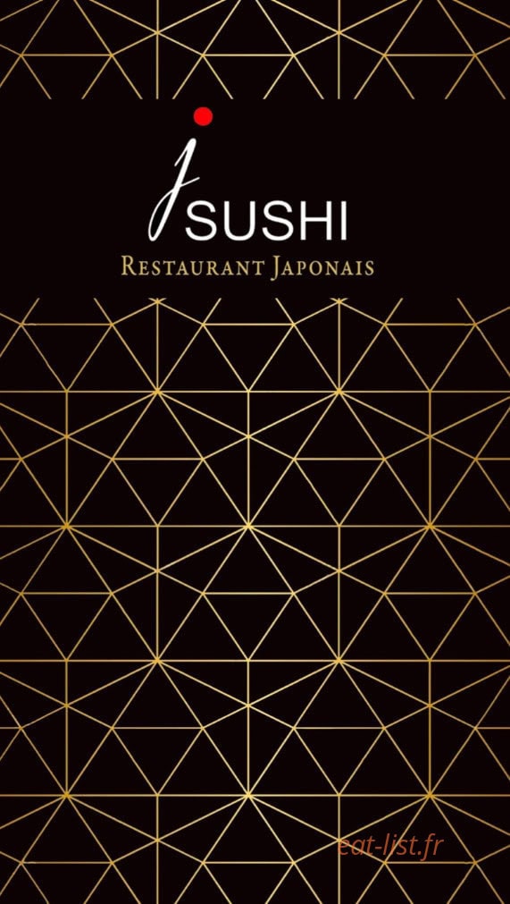 J sushi — carte page 1