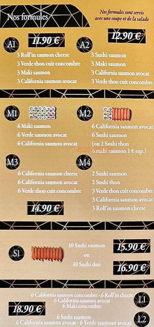 J sushi — carte page 4