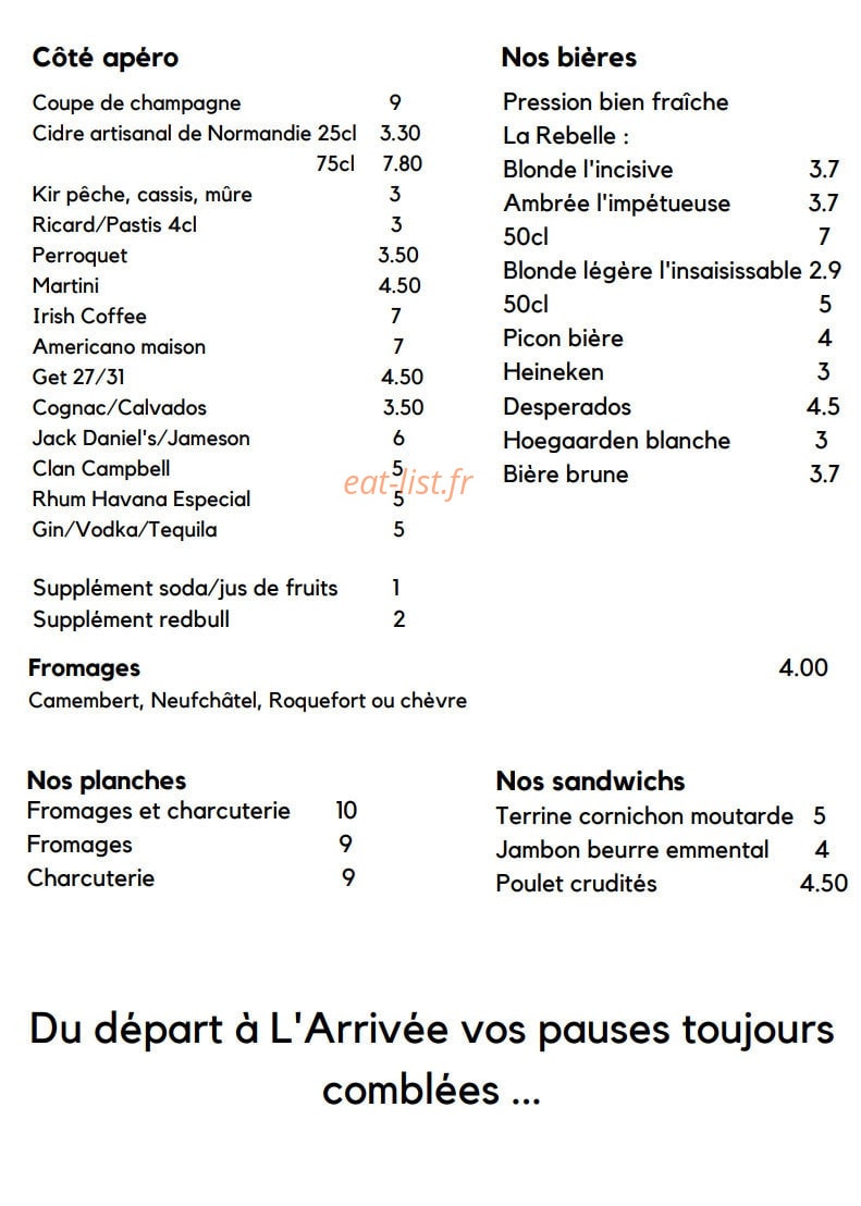 L'Arrivée — carte page 4