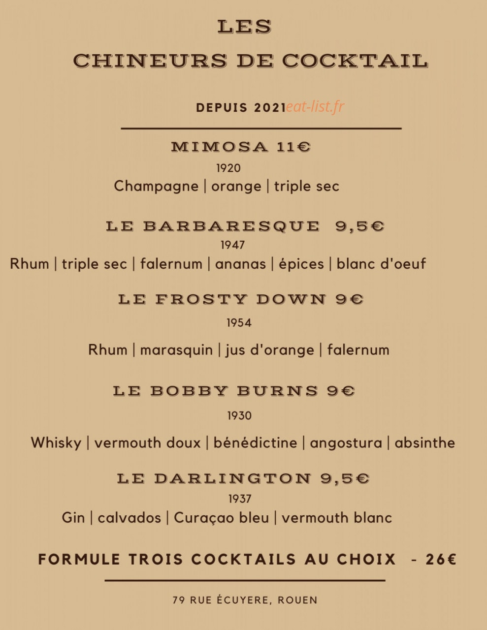 L'écuyer — carte page 1