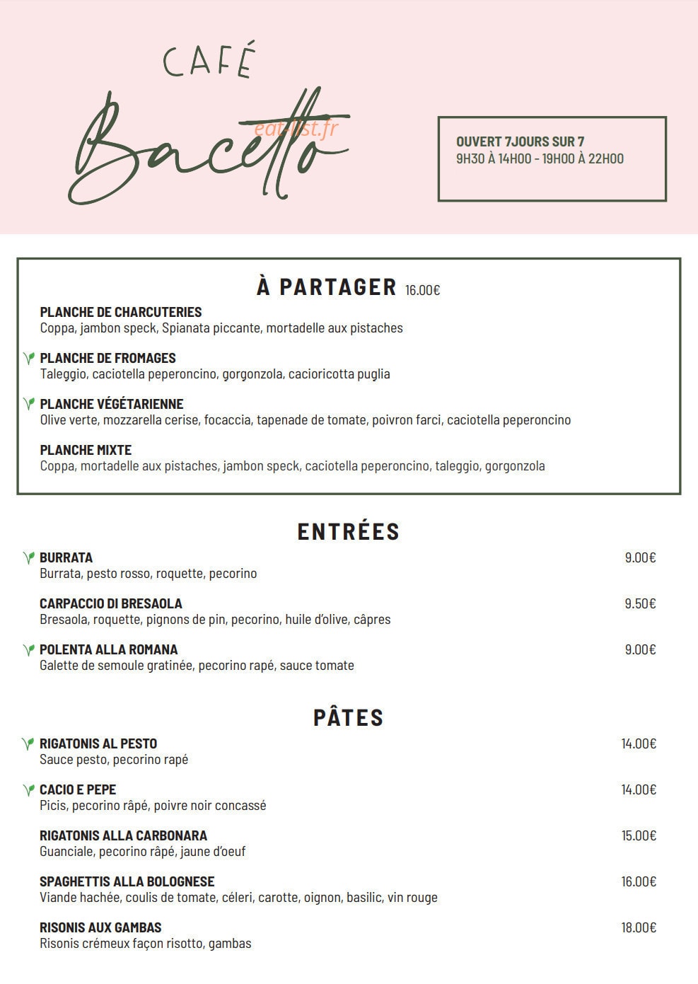 L'Entrepôt Food Hall — carte page 5