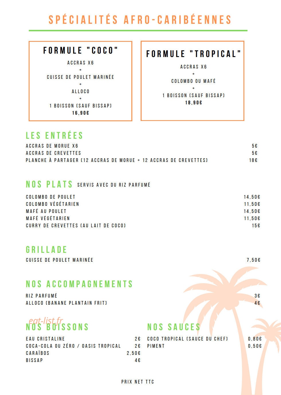 L'Entrepôt Food Hall — carte page 3