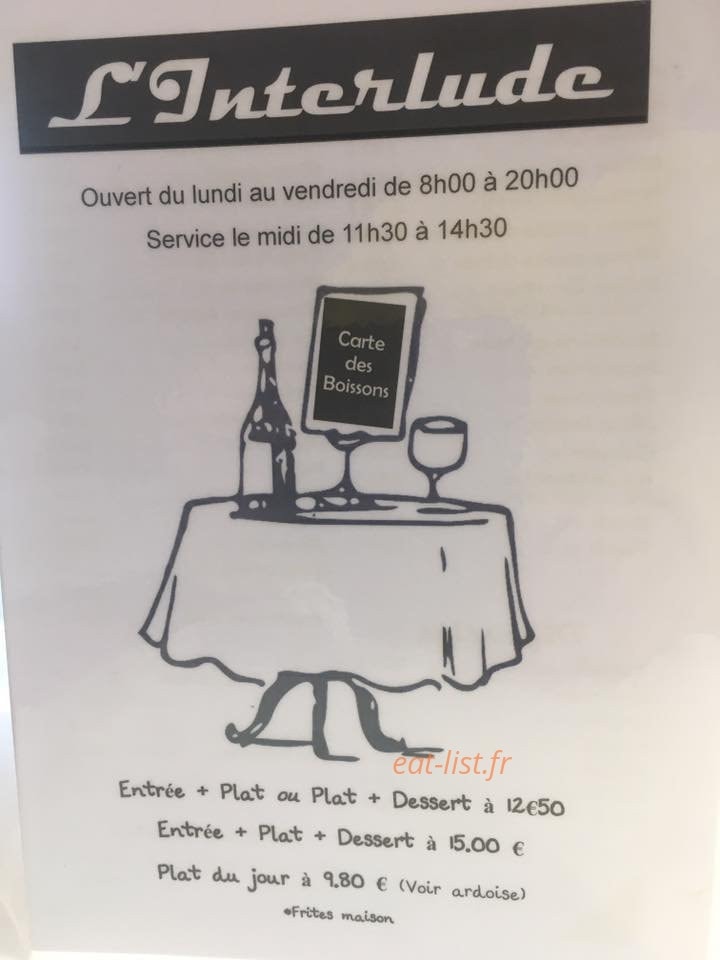 L'interlude — carte page 1