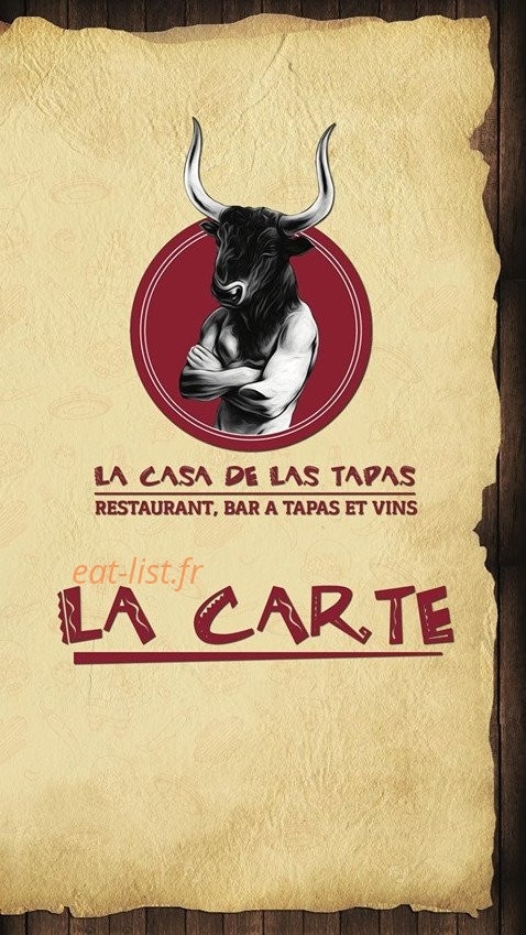La casa de Las tapas — carte page 1