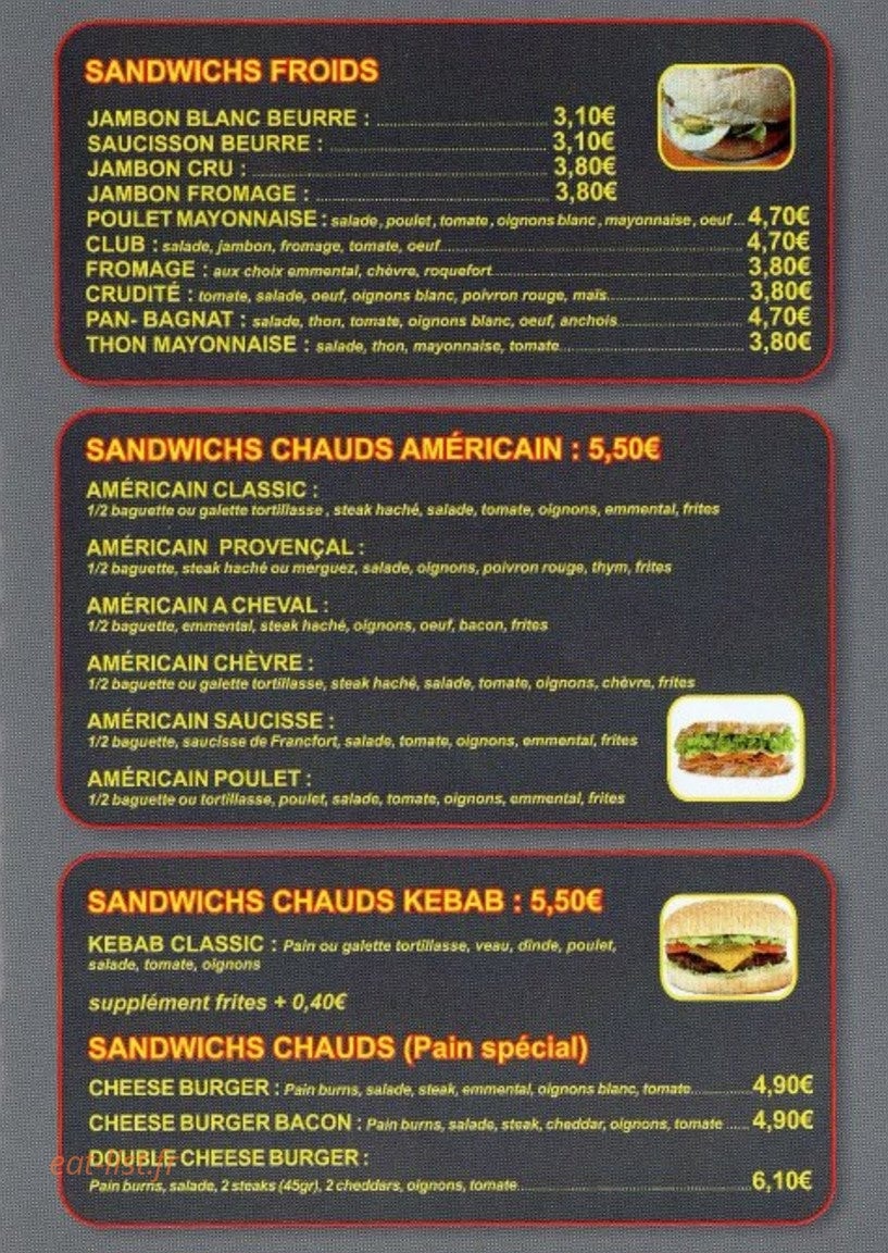 La grignoterie — carte page 3