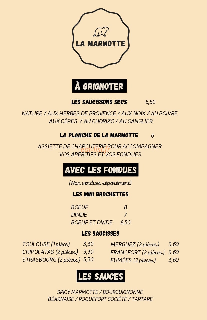 La Marmotte — carte page 3