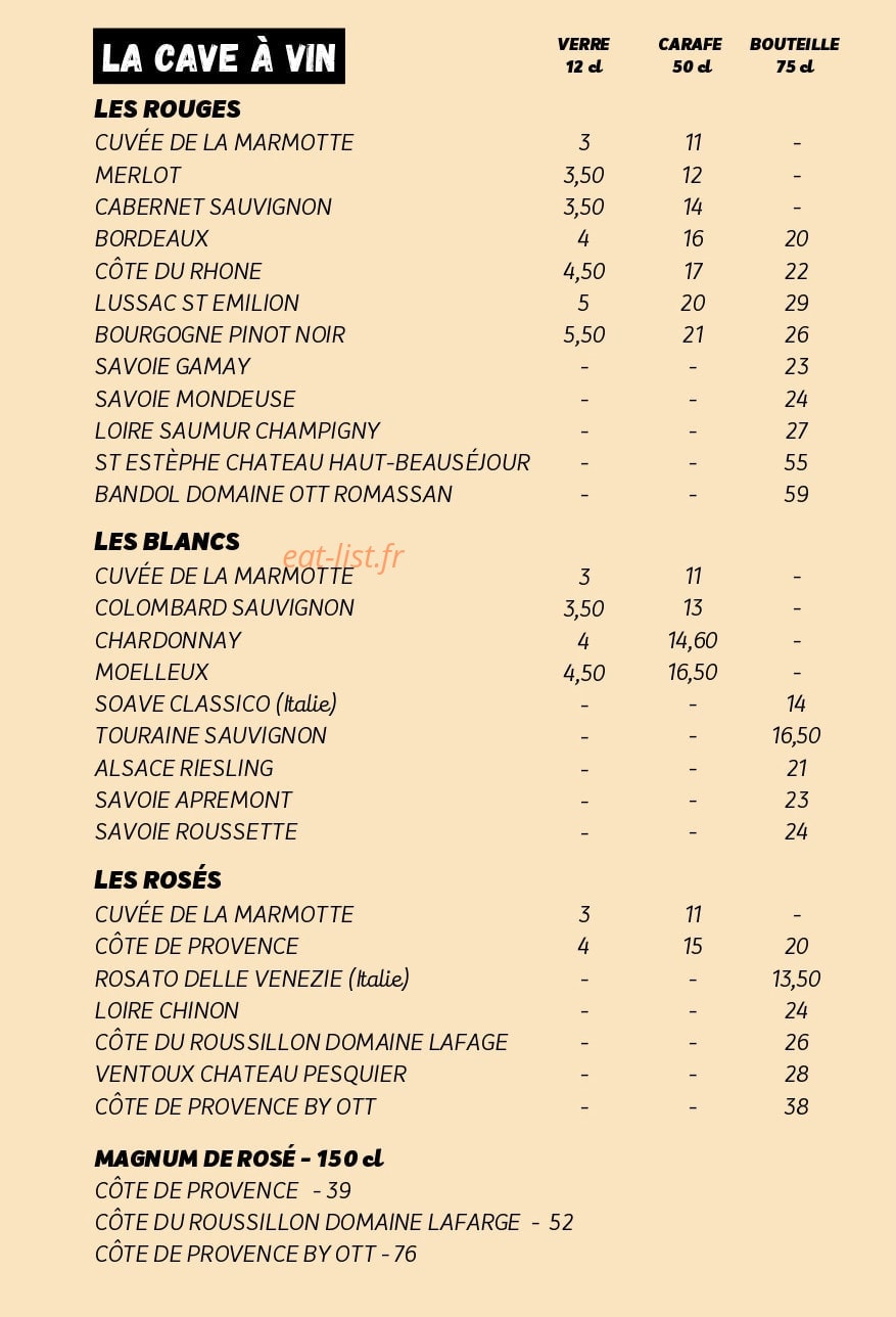 La Marmotte — carte page 6