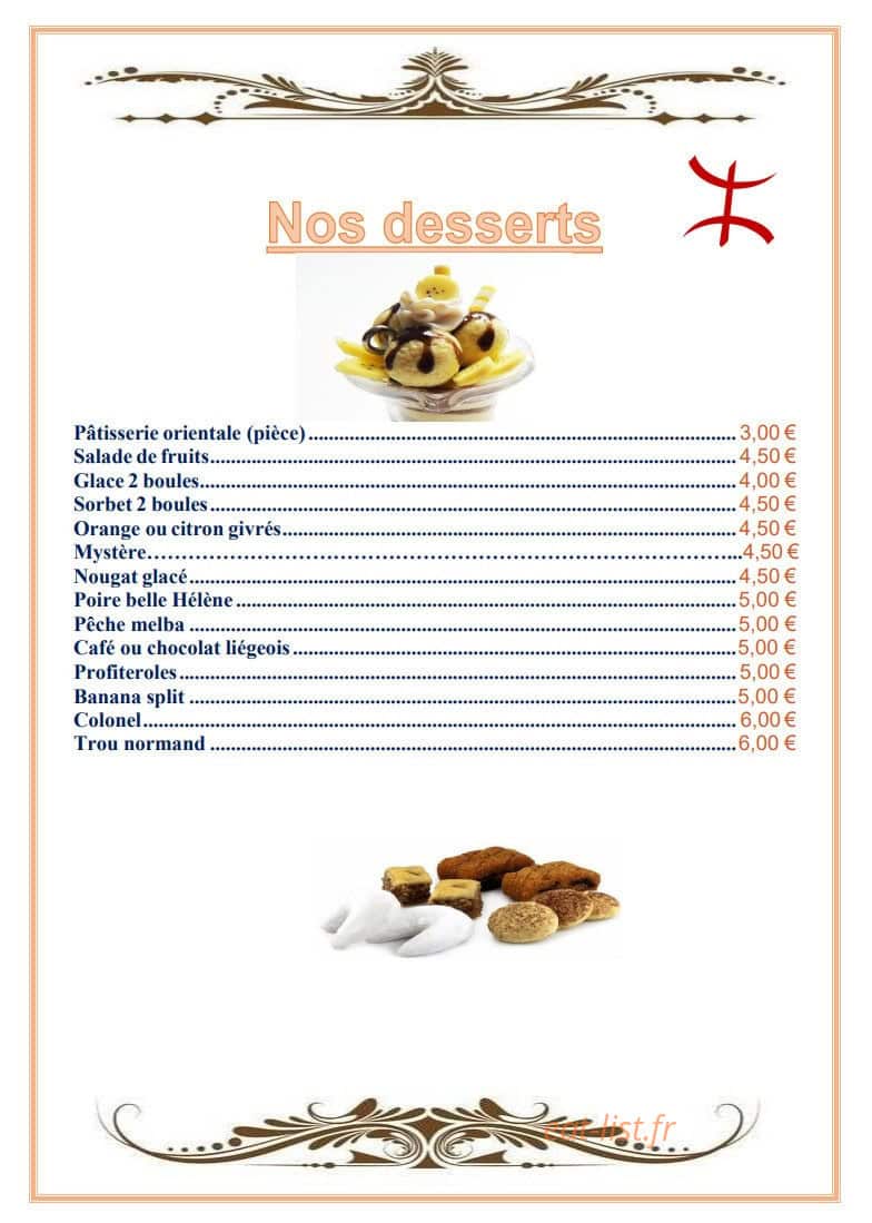 La Rose Des Sables — carte page 8