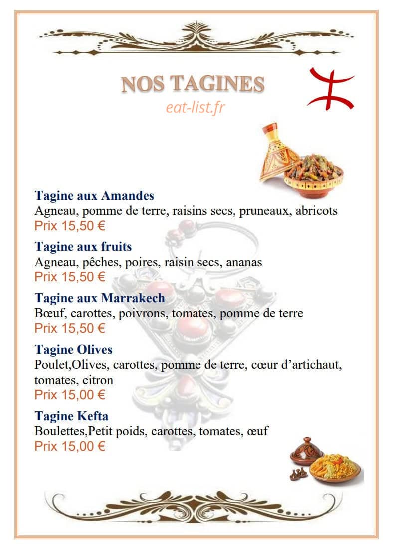La Rose Des Sables — carte page 3