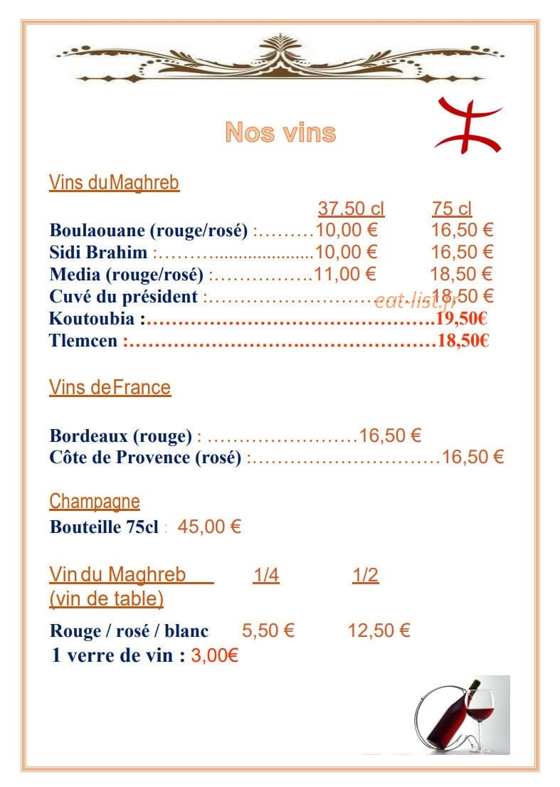 La Rose Des Sables — carte page 7