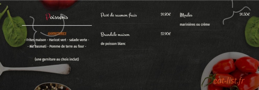 Le Bar Des Fleurs — carte page 4