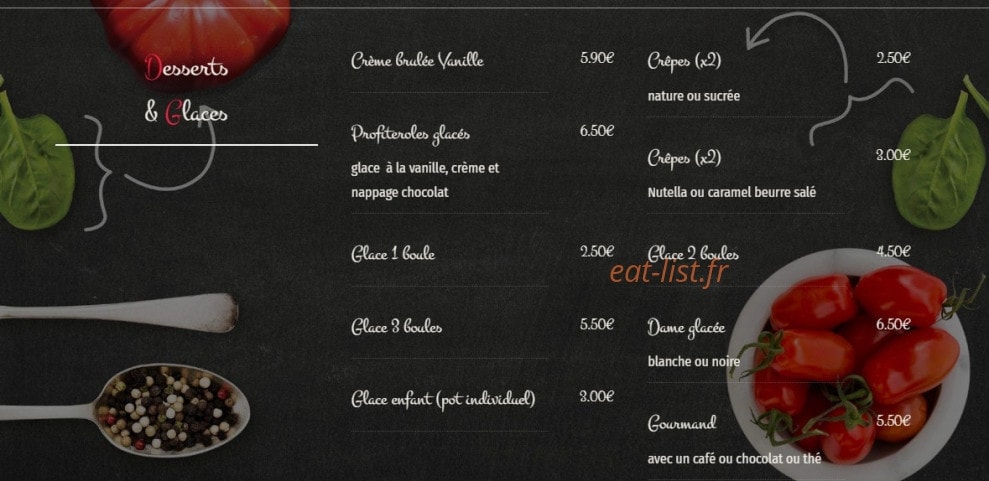 Le Bar Des Fleurs — carte page 9