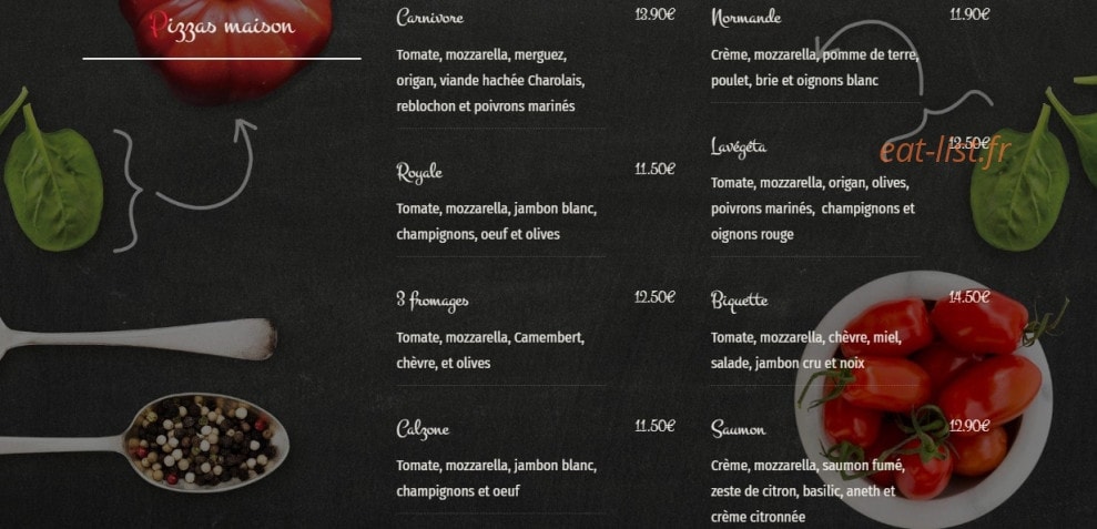 Le Bar Des Fleurs — carte page 7
