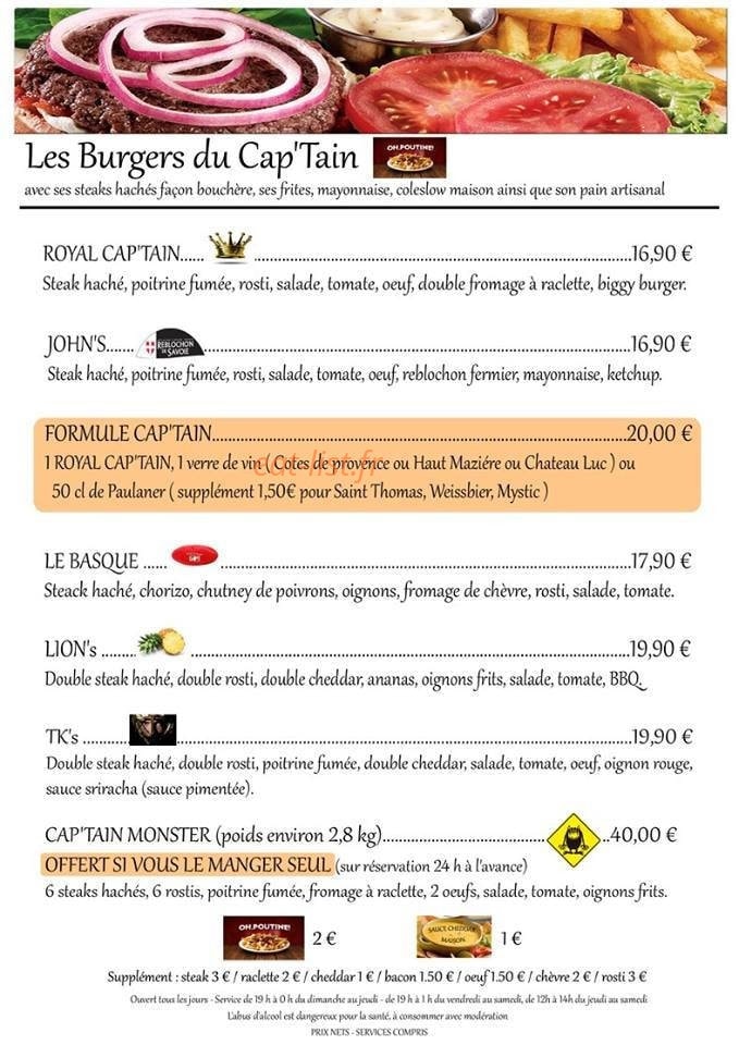 Le Cap'Tain — carte page 2