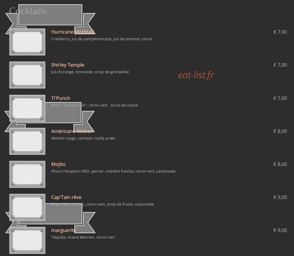 Le Cap'Tain — carte page 3