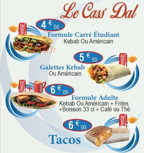 Le Cass'Dal — carte page 1