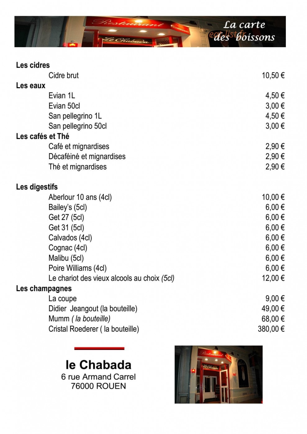 Le chabada — carte page 8