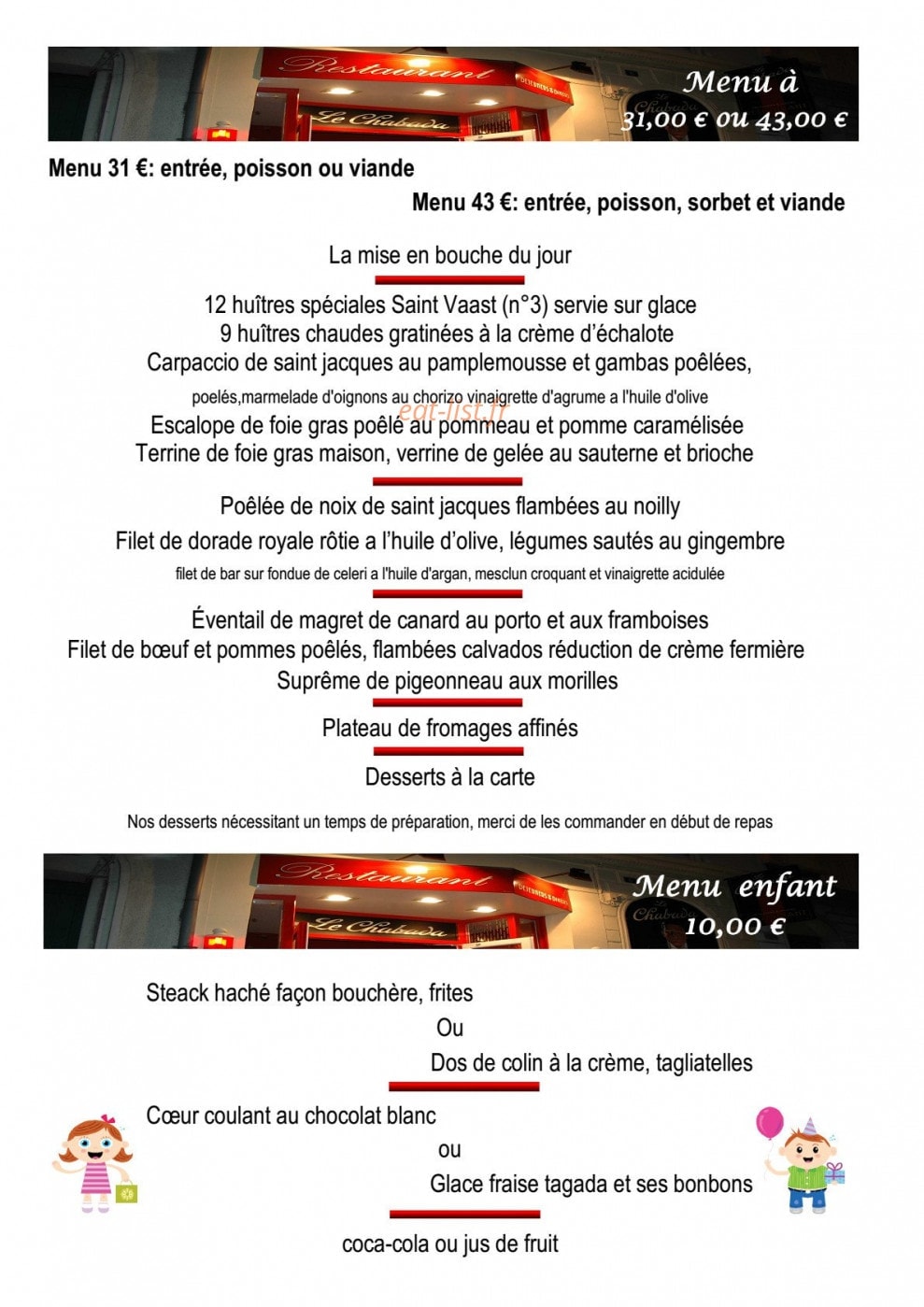 Le chabada — carte page 4