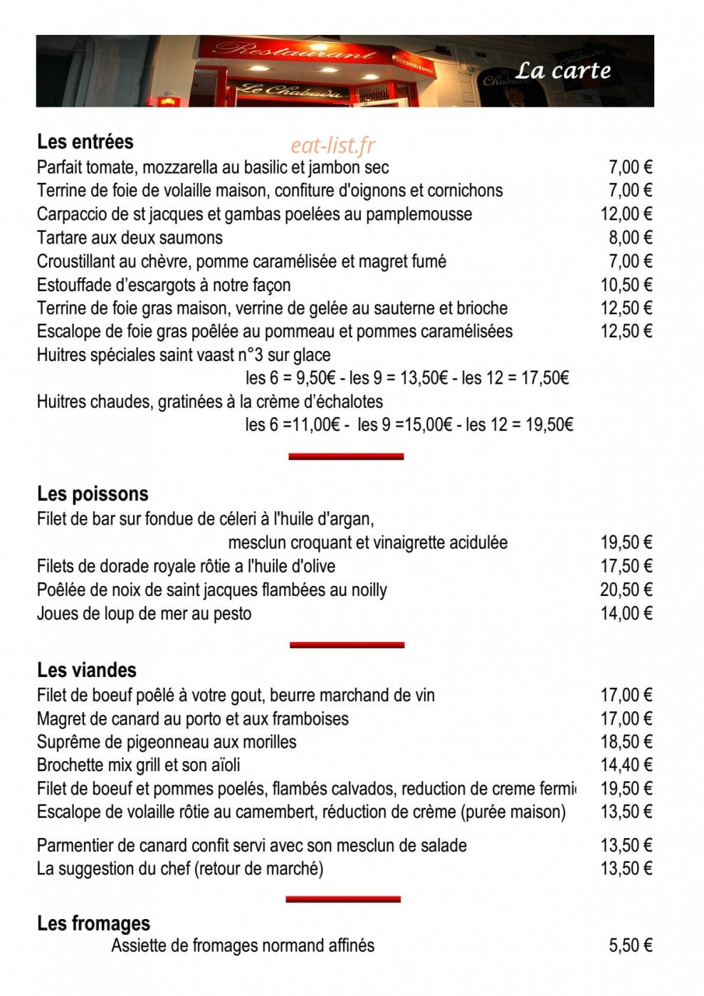 Le chabada — carte page 5