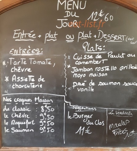 Le Clos Saint Marc — carte page 1