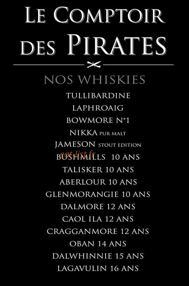 Le Comptoir des Pirates — carte page 3