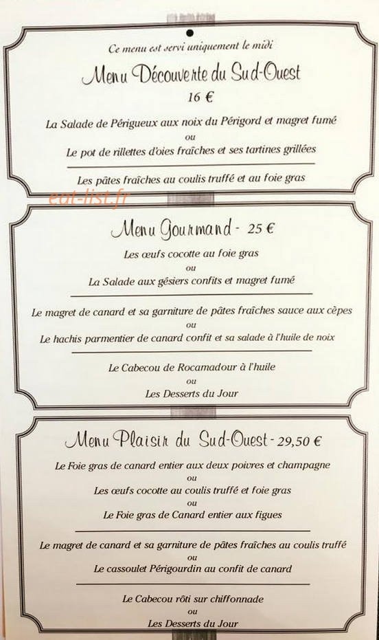 Le Gourmand Du Sud-Ouest à Rouen - menu et photos