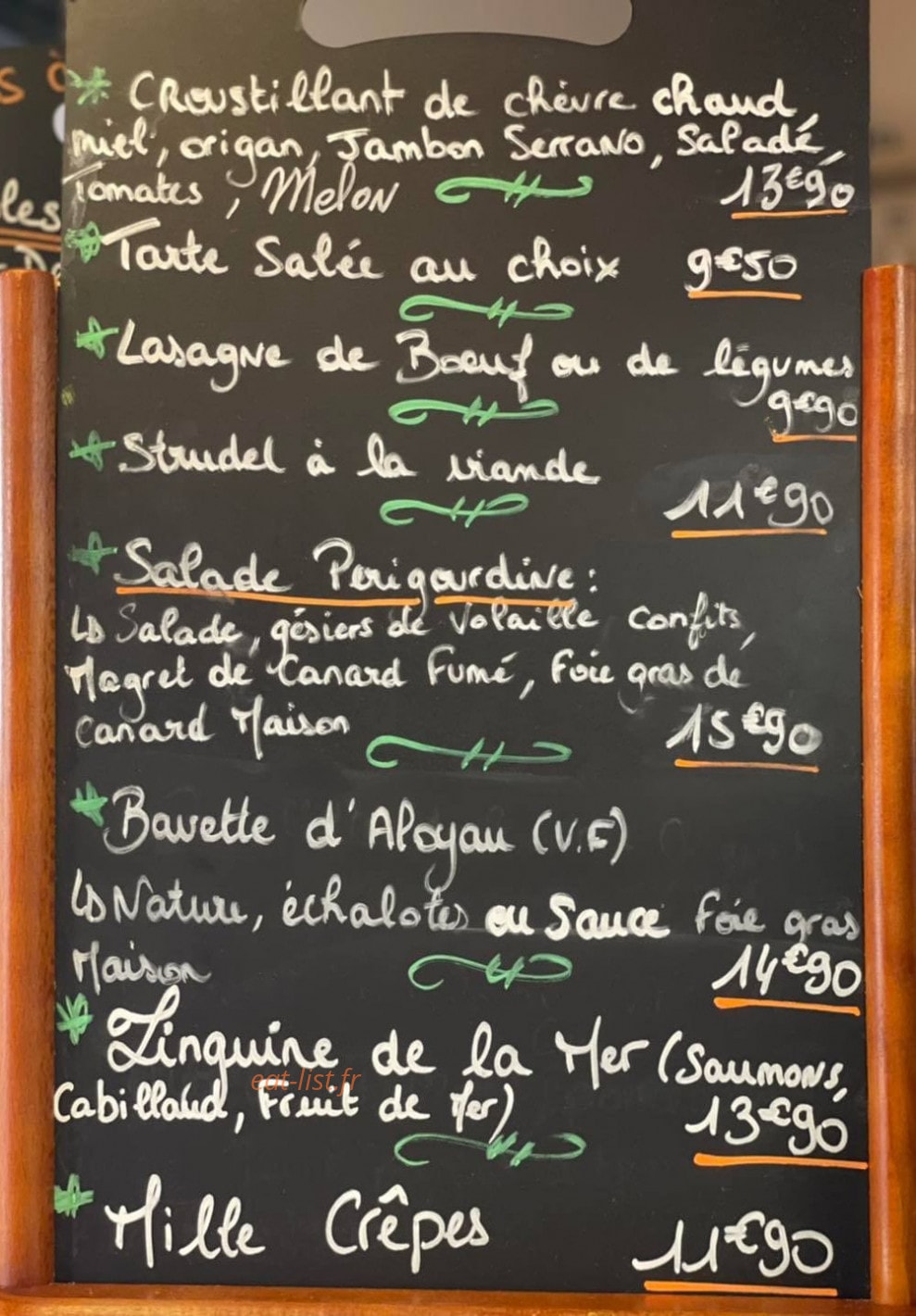 Le P’tit Strudel — carte page 1