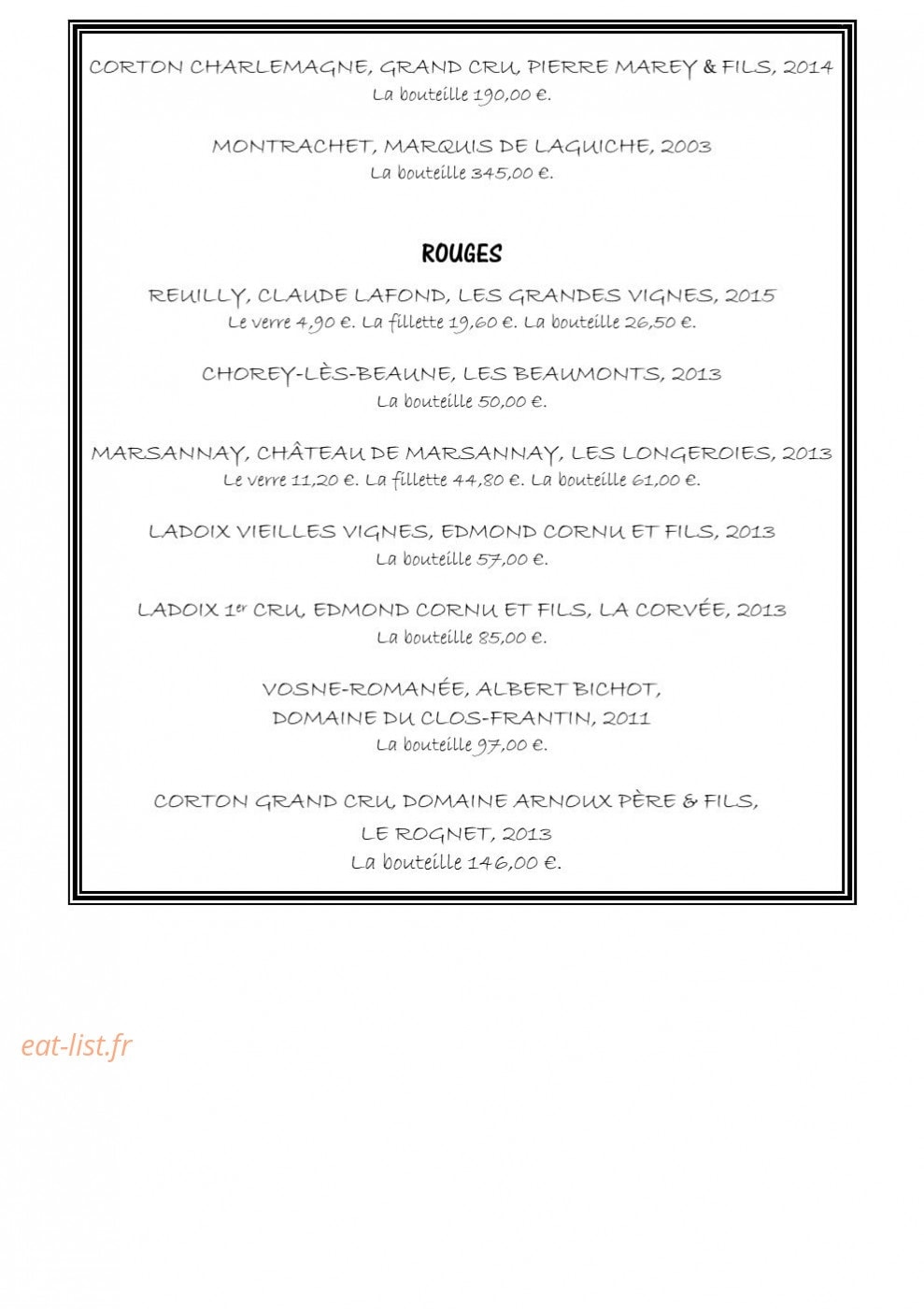 Le P'tit Zinc — carte page 15