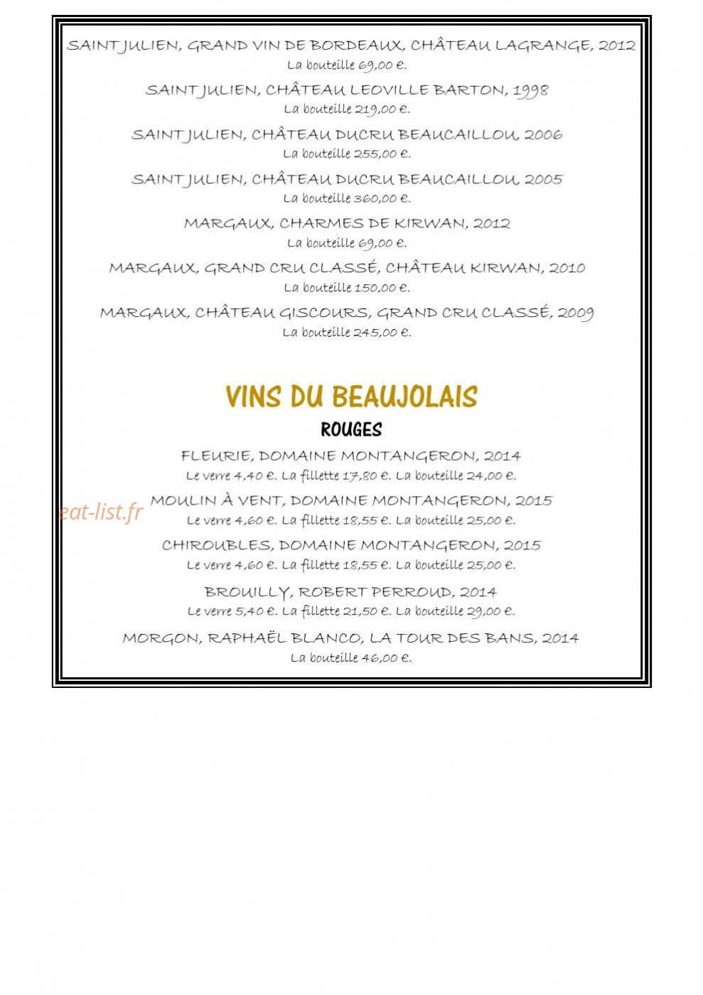 Le P'tit Zinc — carte page 21