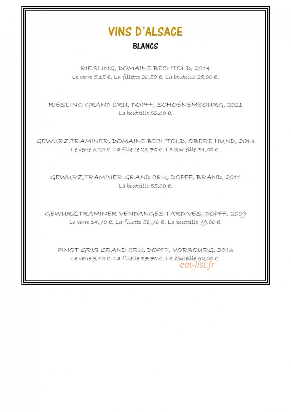 Le P'tit Zinc — carte page 13