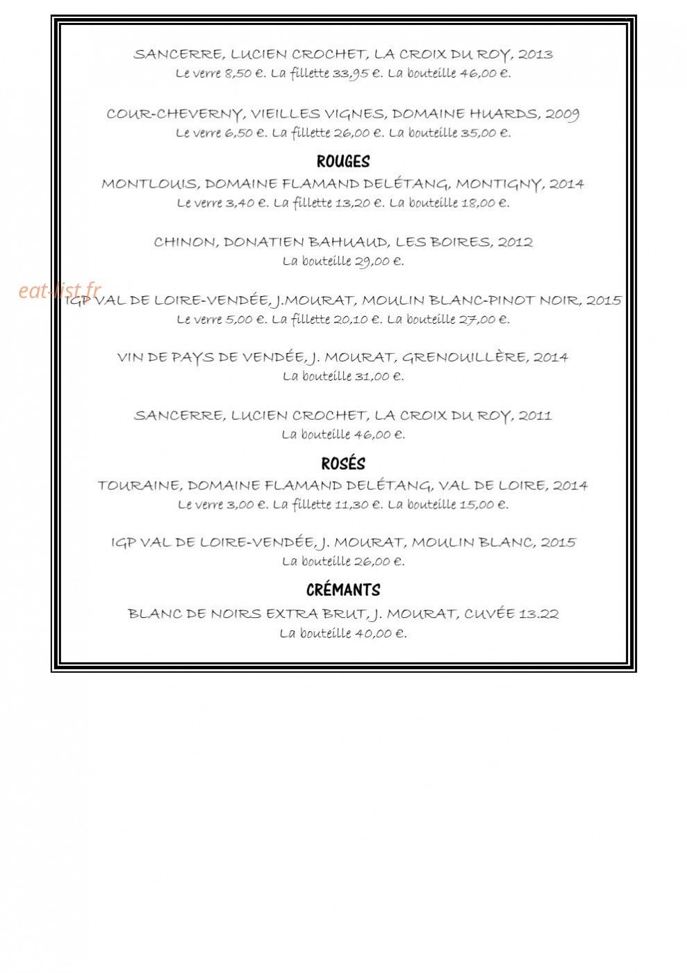 Le P'tit Zinc — carte page 26