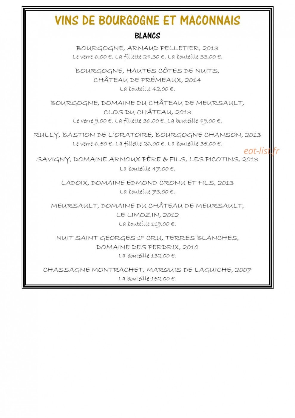 Le P'tit Zinc — carte page 14