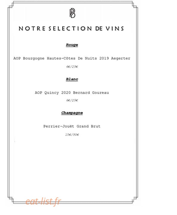 Le Petit Bar — carte page 6