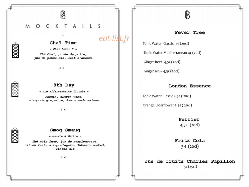 Le Petit Bar — carte page 2