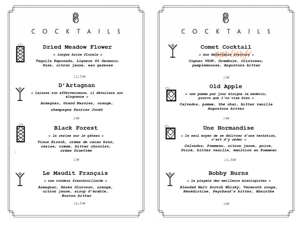 Le Petit Bar — carte page 3