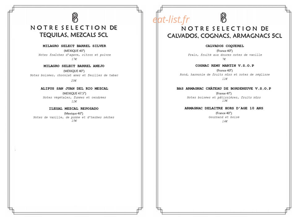 Le Petit Bar — carte page 7
