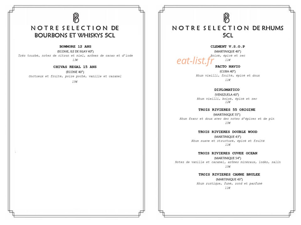 Le Petit Bar — carte page 5