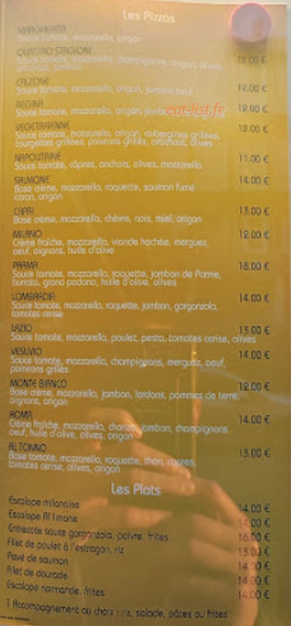 Le petit italien — carte page 1