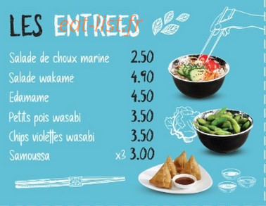 Le Poke bowl — carte page 1