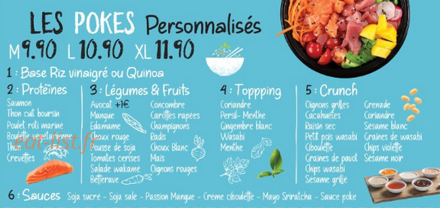 Le Poke bowl — carte page 3