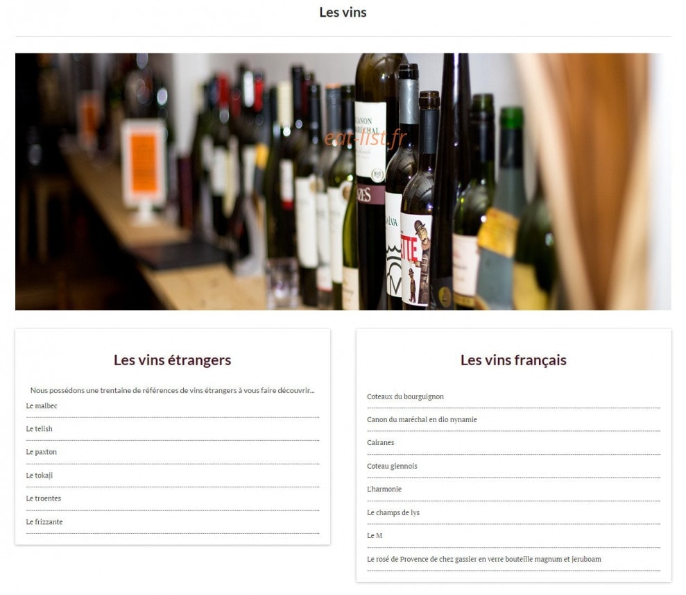 Le Trio — carte page 1