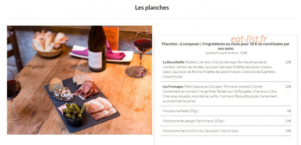 Le Trio — carte page 2