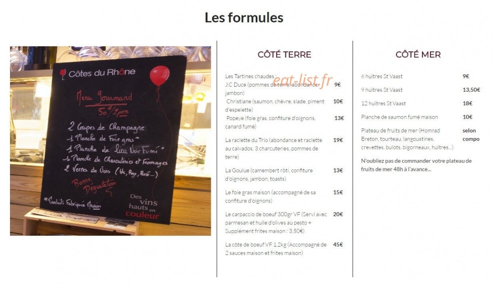 Le Trio — carte page 3