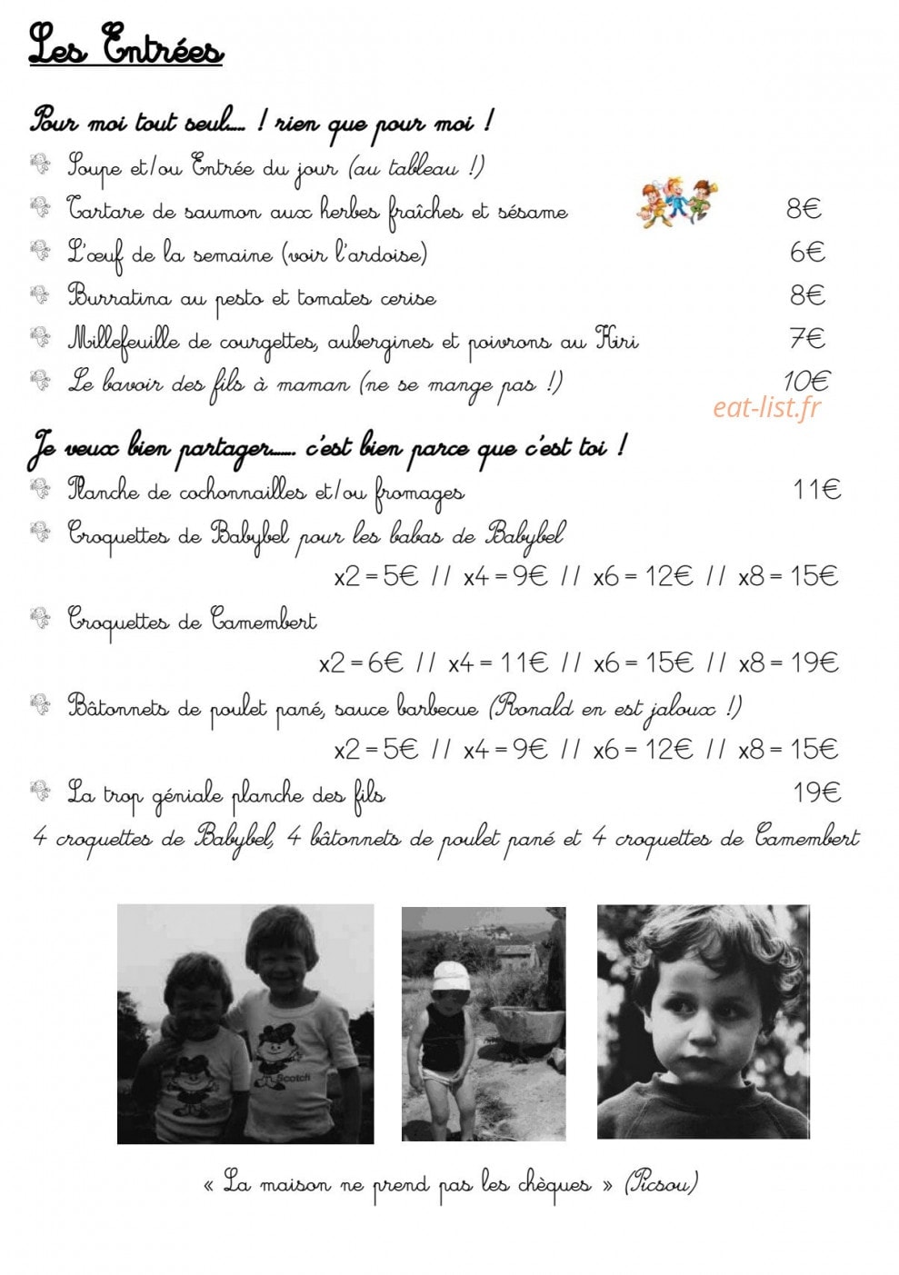 Les Fils à Maman — carte page 6